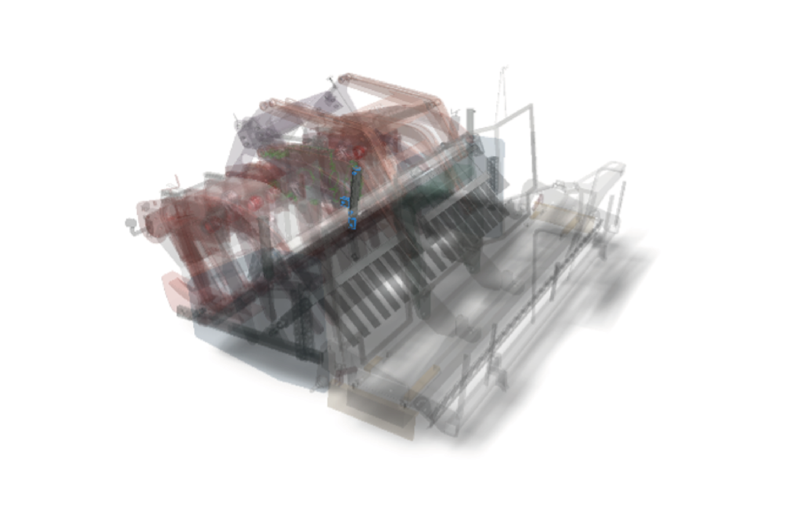 Hydraulische Verstellung des Klutenrechens