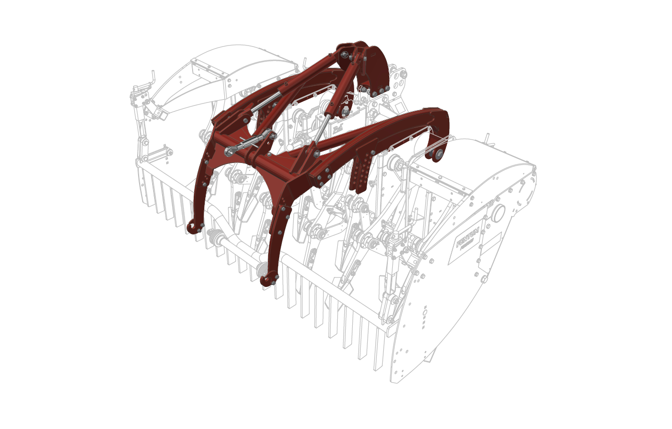 Hydraulisches Oberlenker-Dreipunkthubwerk